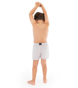 boys solid swim shorts gray