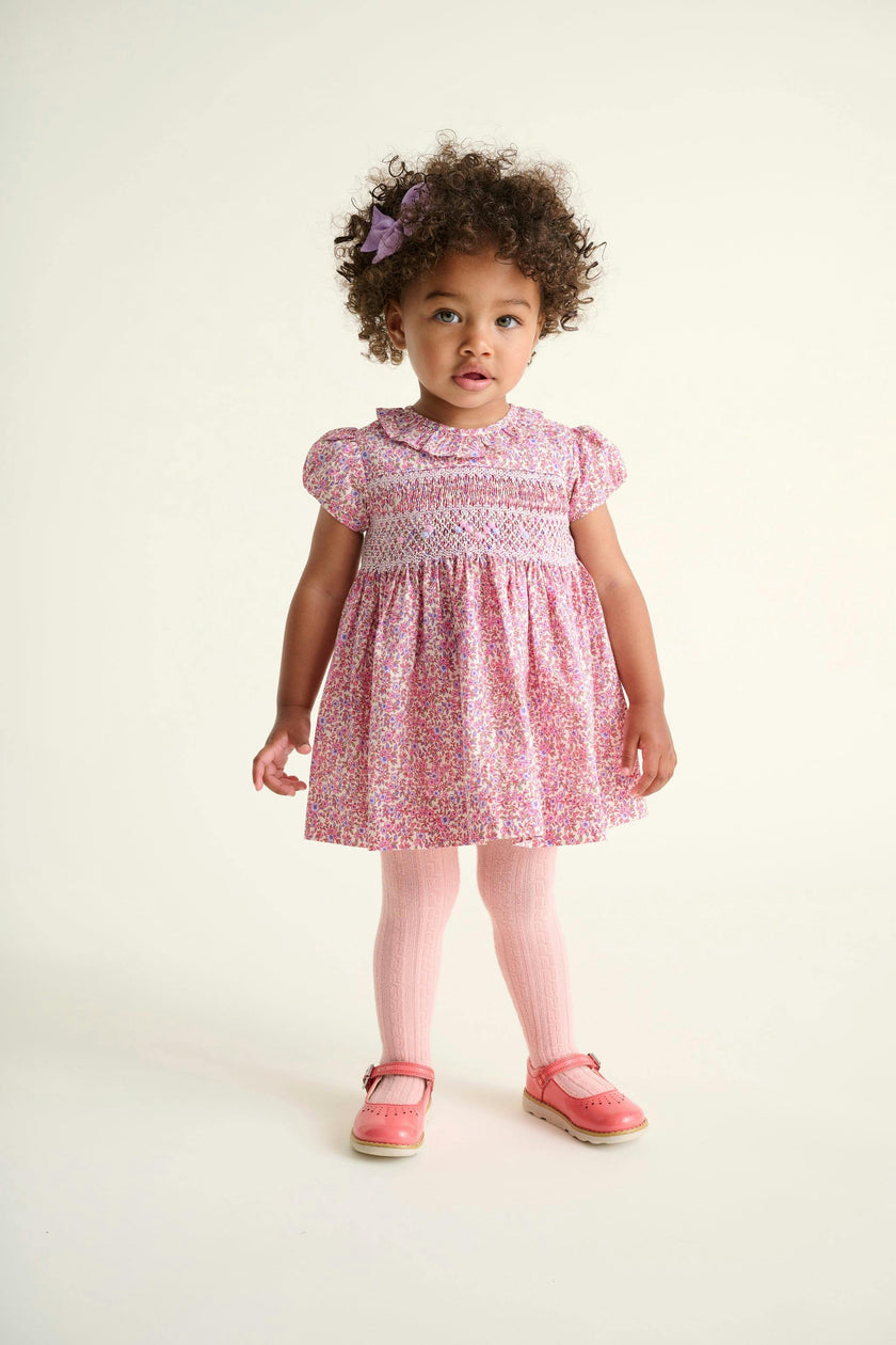 Smocked Baby Dress Lavender