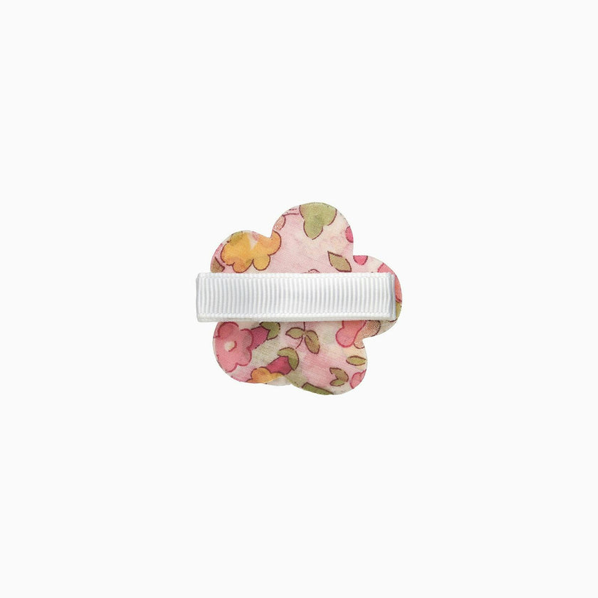 Flower Hair Clip in Peach Sparkle Betsy