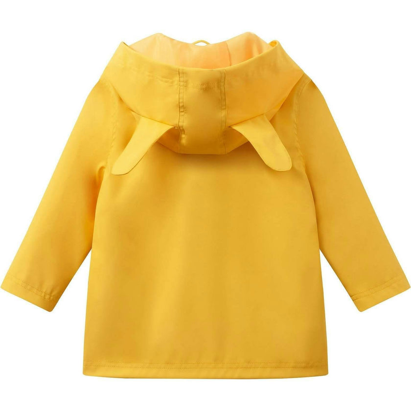 Boys Dog Applique Raincoat | Yellow