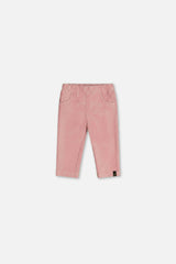 Baby Stretch Velour Treggings Pale Dusty Pink