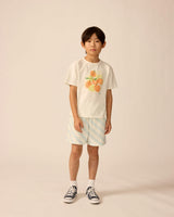 Organic Weekend Tee in White Mixed Fruit