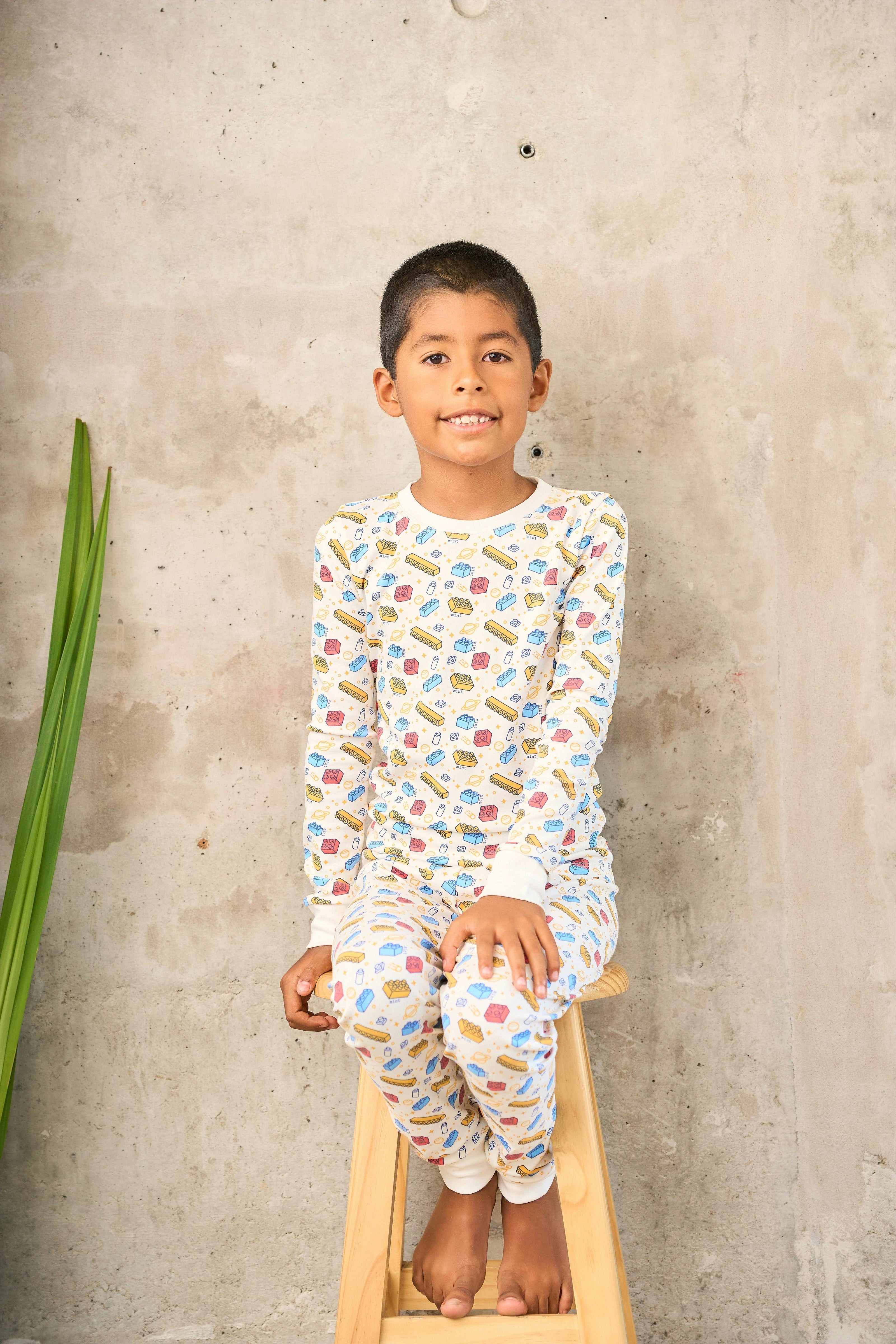 Creative Blocks Two piece Kids Pajama