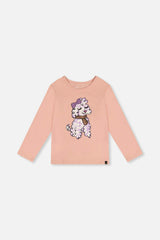 Long Sleeve Organic Cotton T-Shirt Pink