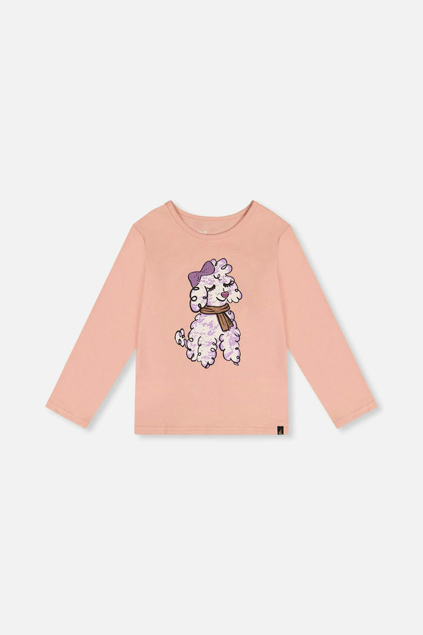 Long Sleeve Organic Cotton T-Shirt Pink