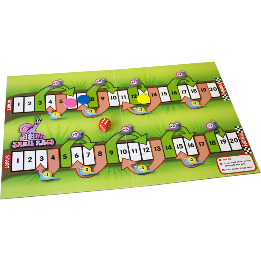 6 Mathematics Games Board Game for Ages 5-8 Grade 1 Grade 2 Learning