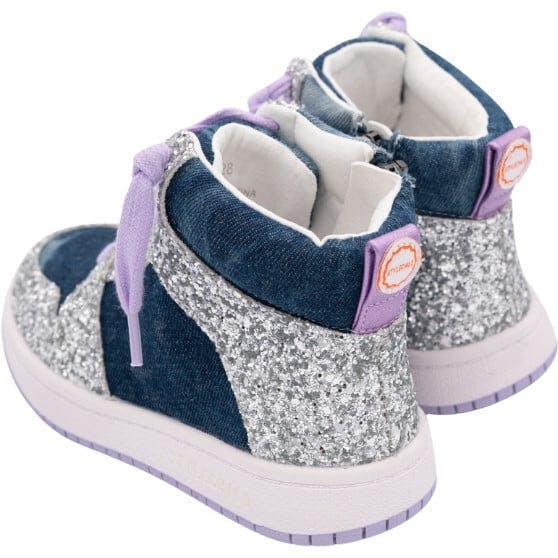 Skye High Top Denim Sneaker, Blue