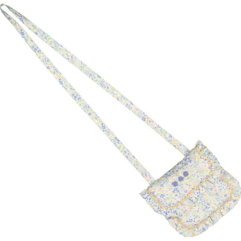 Ondine Blue Floral Smocked Purse