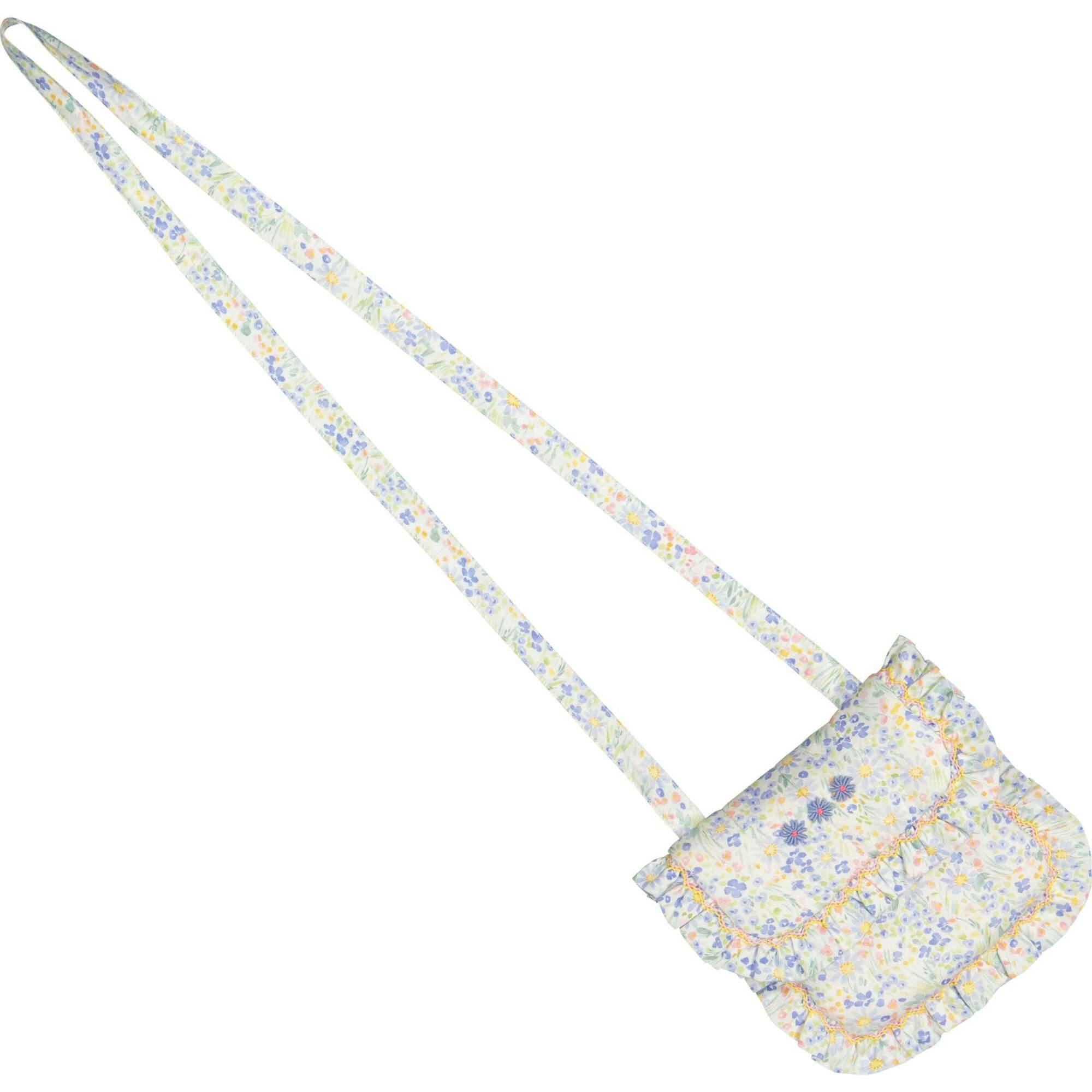 Ondine Blue Floral Smocked Purse