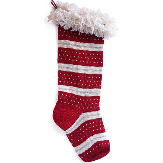 Santa Dot Stripe Stocking
