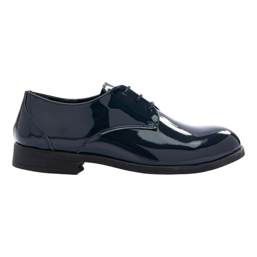 Navy Patent Lace Dress Shoes