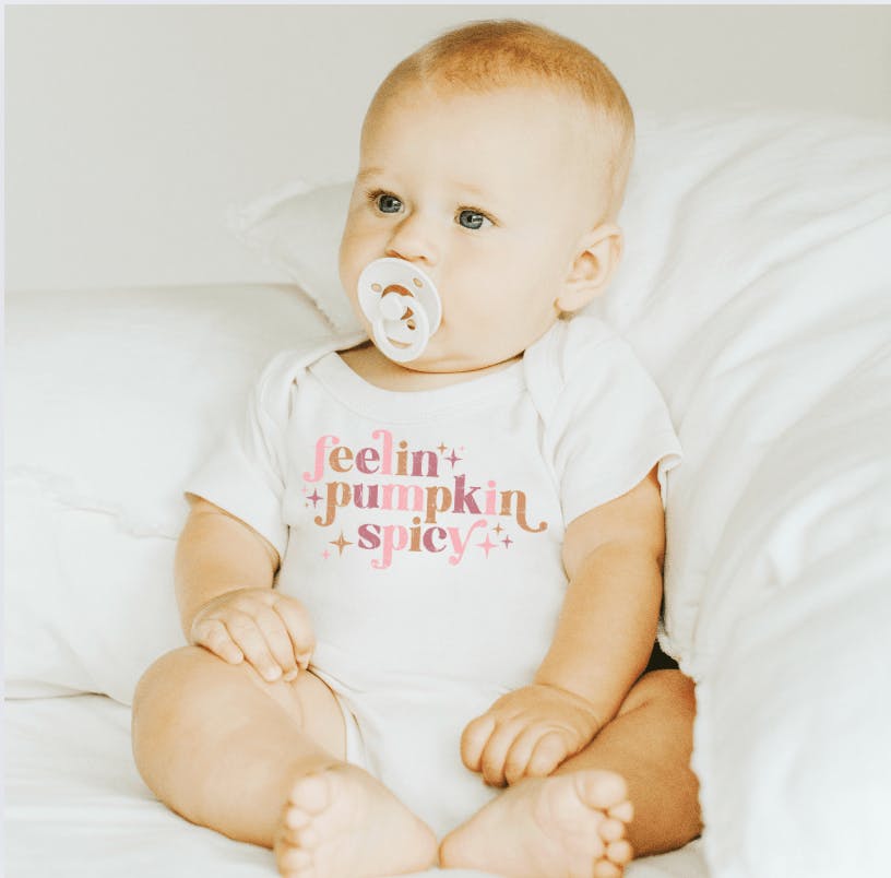 graphic bodysuit | pumpkin spicy