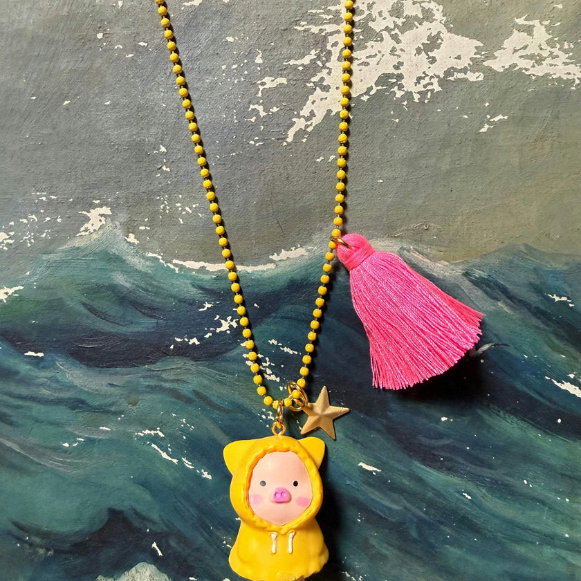 PUDDLE  PIGGY NECKLACE