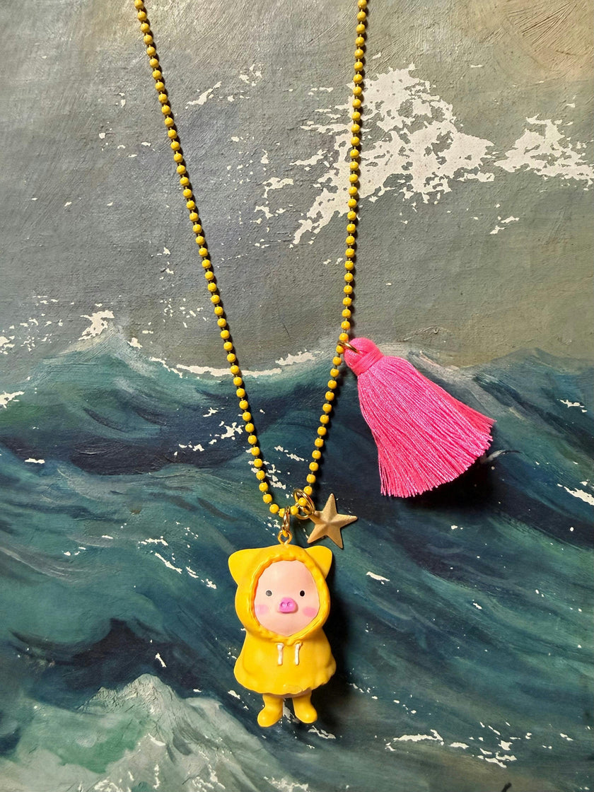 PUDDLE  PIGGY NECKLACE