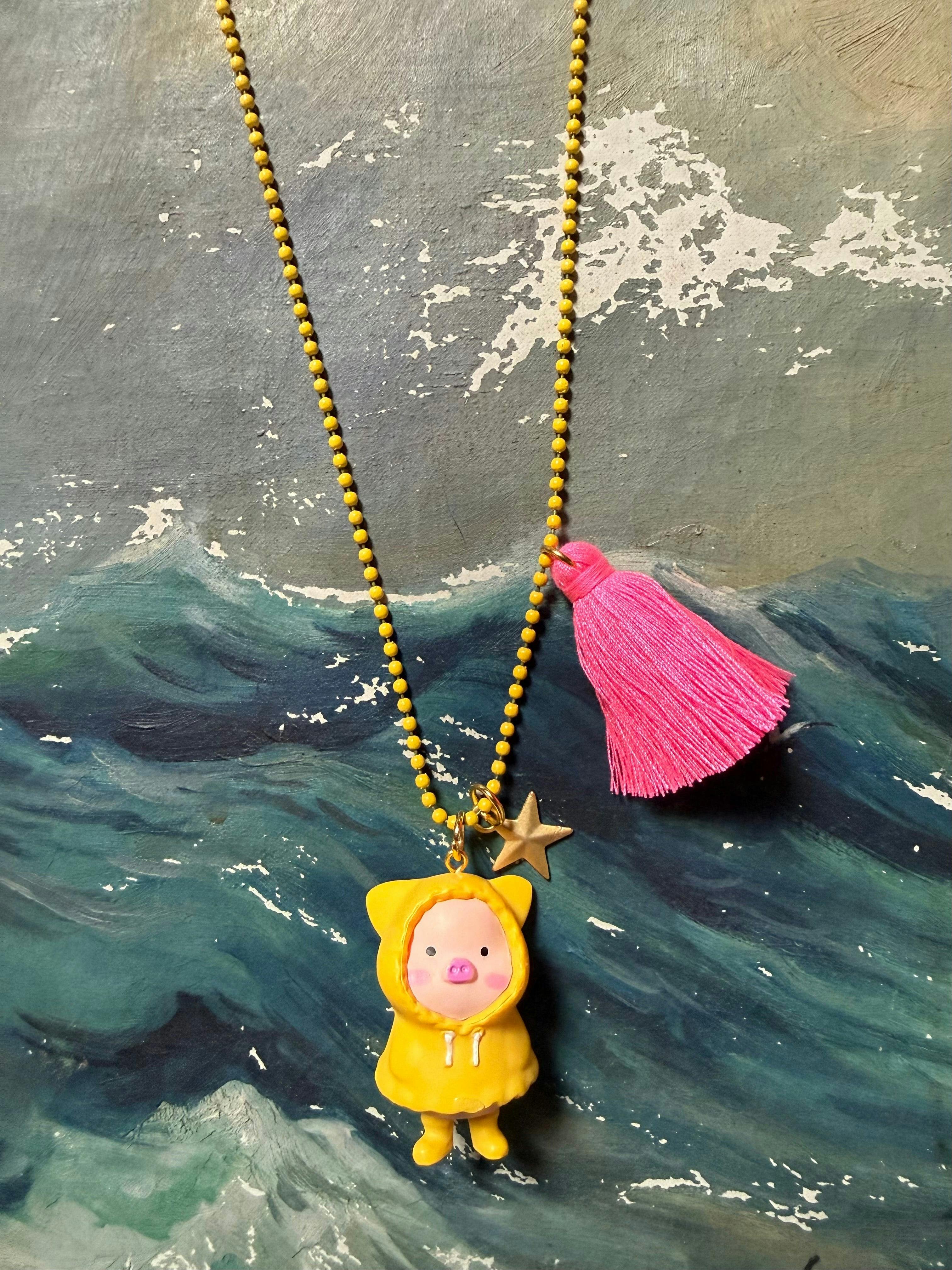 PUDDLE  PIGGY NECKLACE