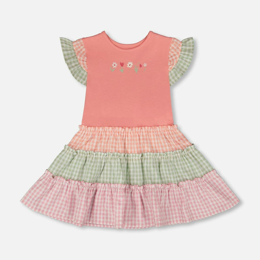 Organic Cotton Bi-Material Dress