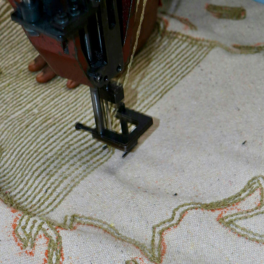 RugCycled washable rug World Map