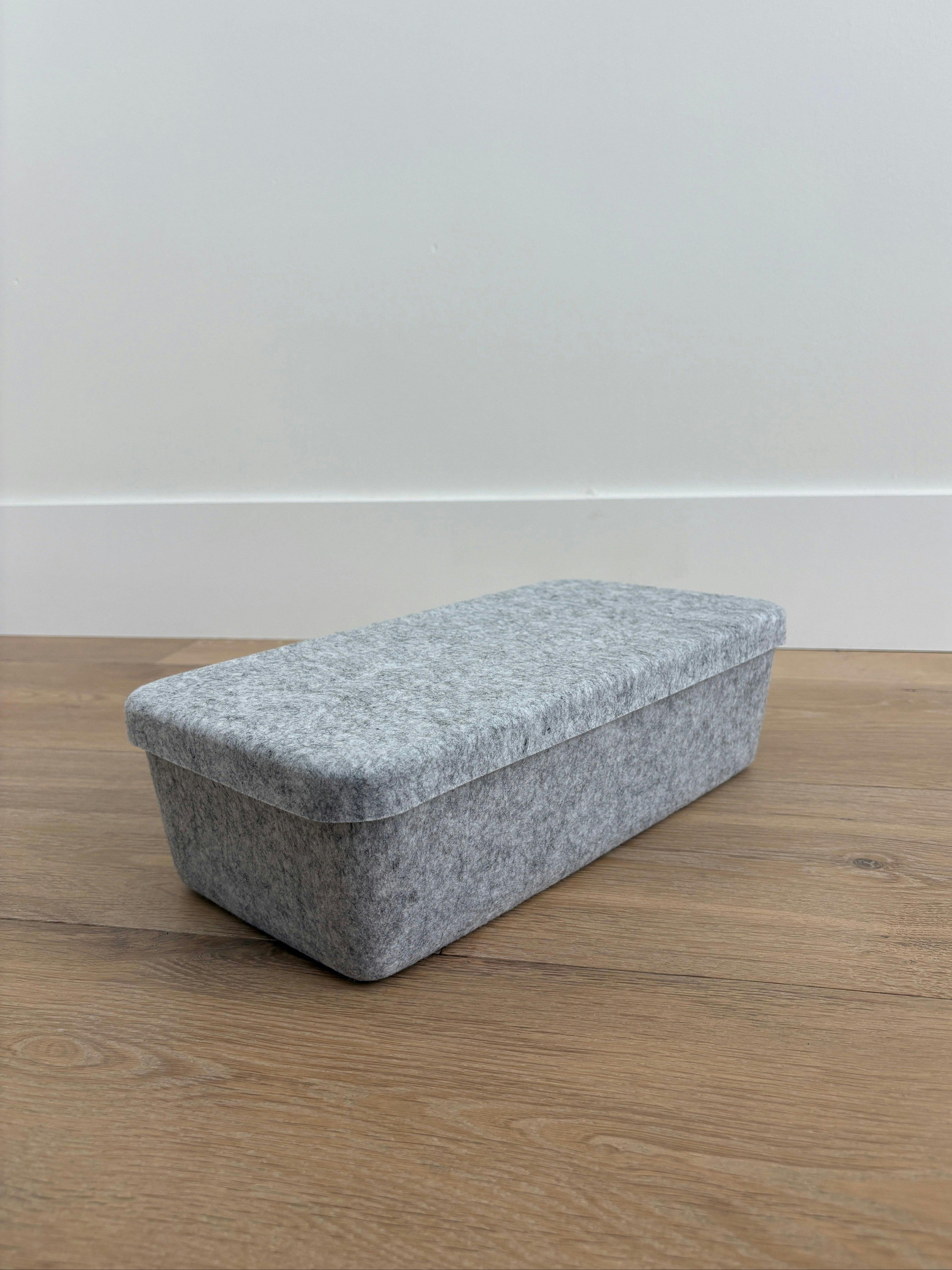 The Sculpted Bin - Long with Lid