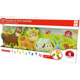Hape: Numbers & Farm Animals Puzzle - 10pc