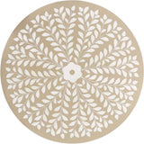 Nysha 25" Modern Bohemian Metal/Resin Inlay Top End Table