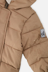 Baby Cloud One Piece Snowsuit Adapted For Car Seats Beige