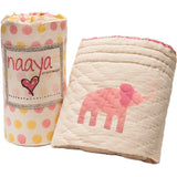 Organic Pink Elephant Quilt