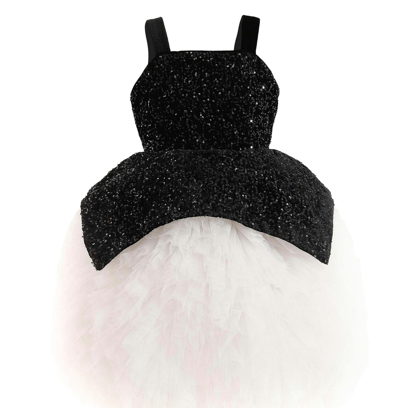Black Glitter & Tulle Celebration Dress