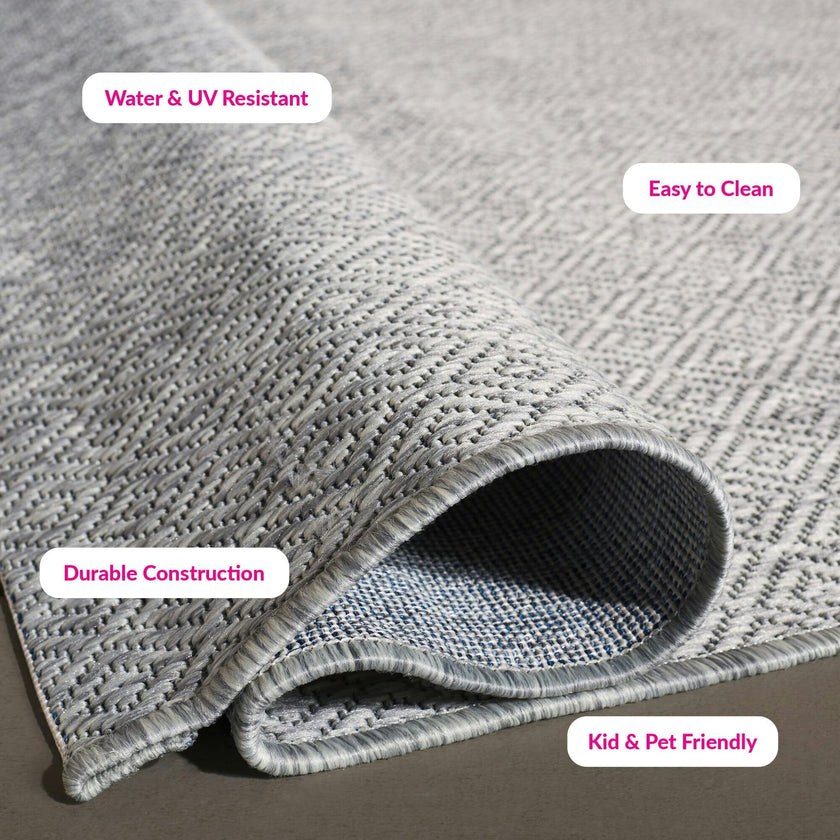 Courtyard Orion Indoor/Outdoor Rug, Grey