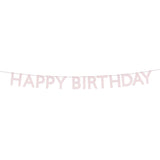 Pink Happy Birthday Garland