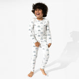 Grey Rainbows Bamboo Kids Pajamas