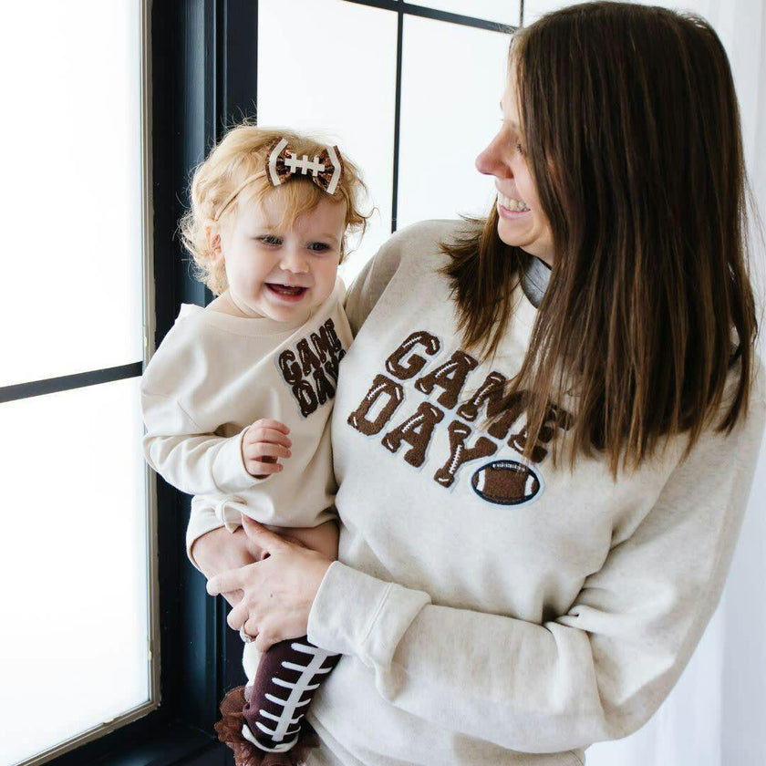 Game Day Patch Long Sleeve Romper