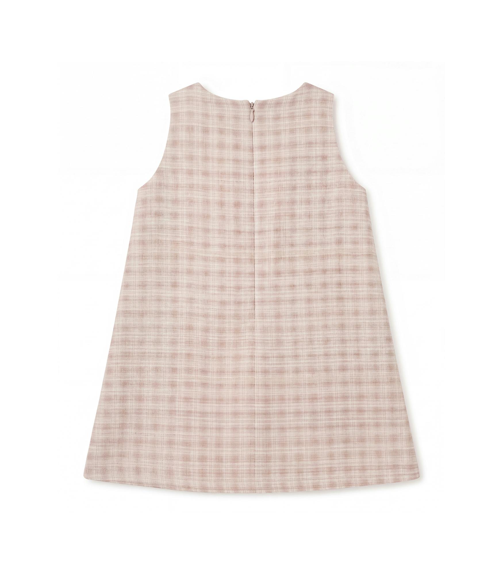 Edith Baby Dress Sleeveless, Pink Gold