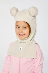 Knit Bear Balaclava Off-White