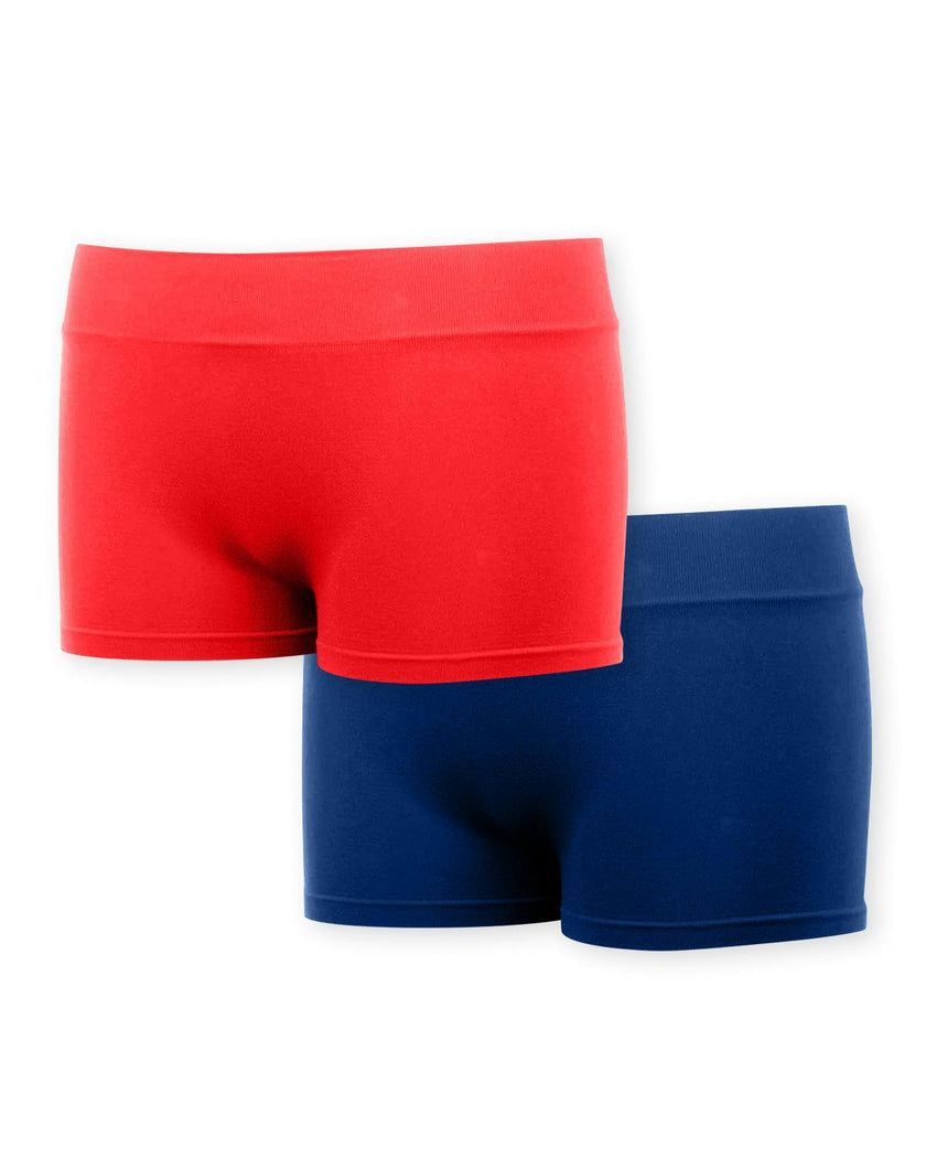 Girl's (7-10) Solid Boy Shorts / Set of 2