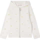 BONPOINT Talent Cherries Zip Hoodie - Ecru