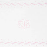 Embroidered Crib Sheet - Blush