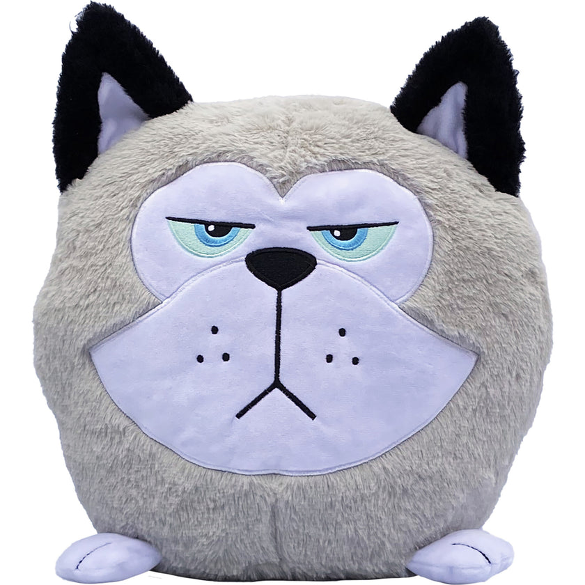 Hangry Petz: Cooper - 12" Grey & White Animal Plush