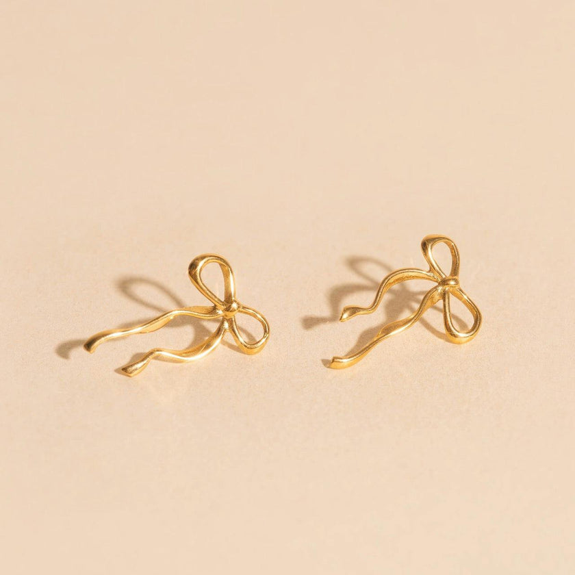 Dainty Bow Stud Earrings