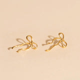 Dainty Bow Stud Earrings