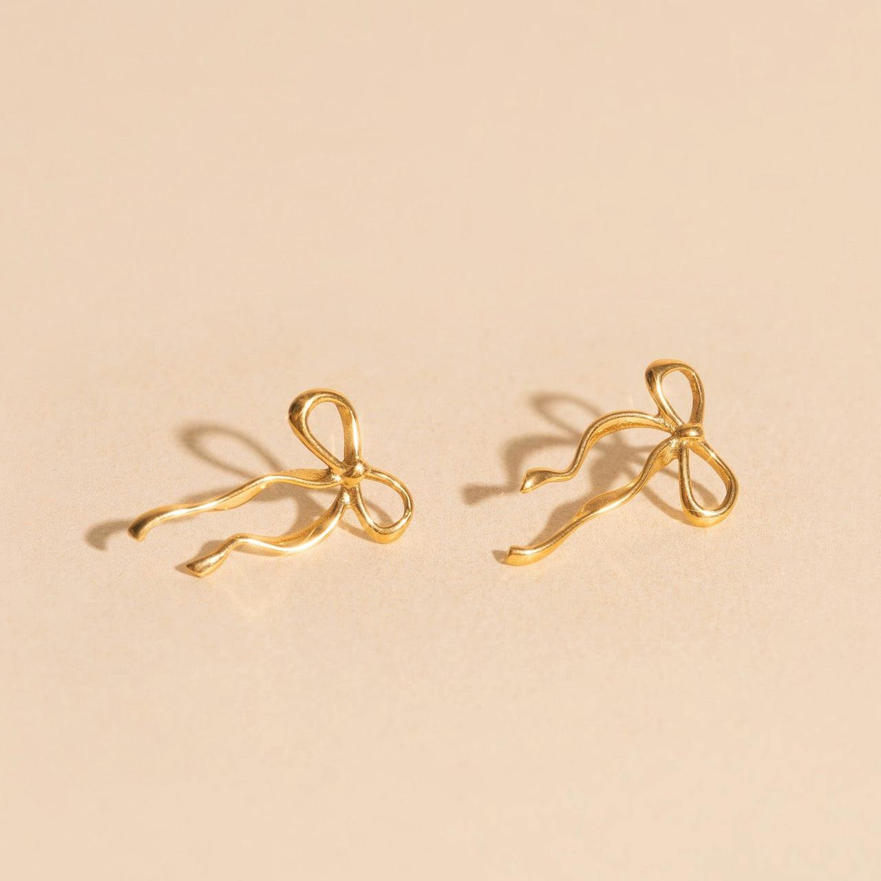 Dainty Bow Stud Earrings