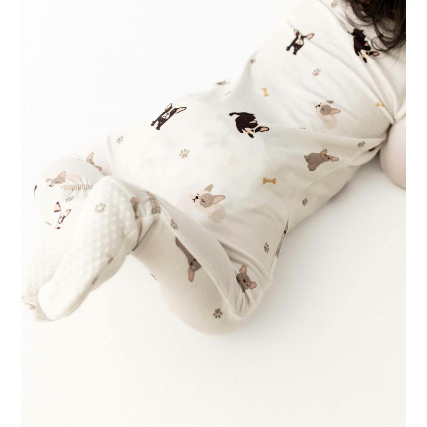 French Bulldogs Zippered Footie