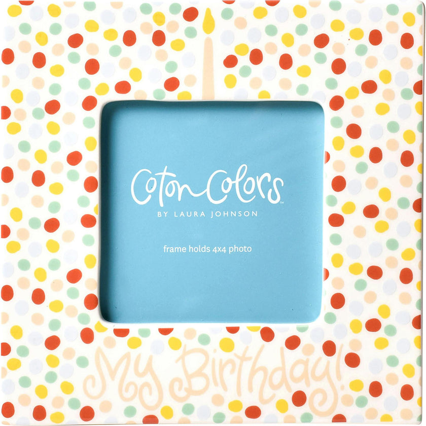 Small Dot Birthday Square Frame