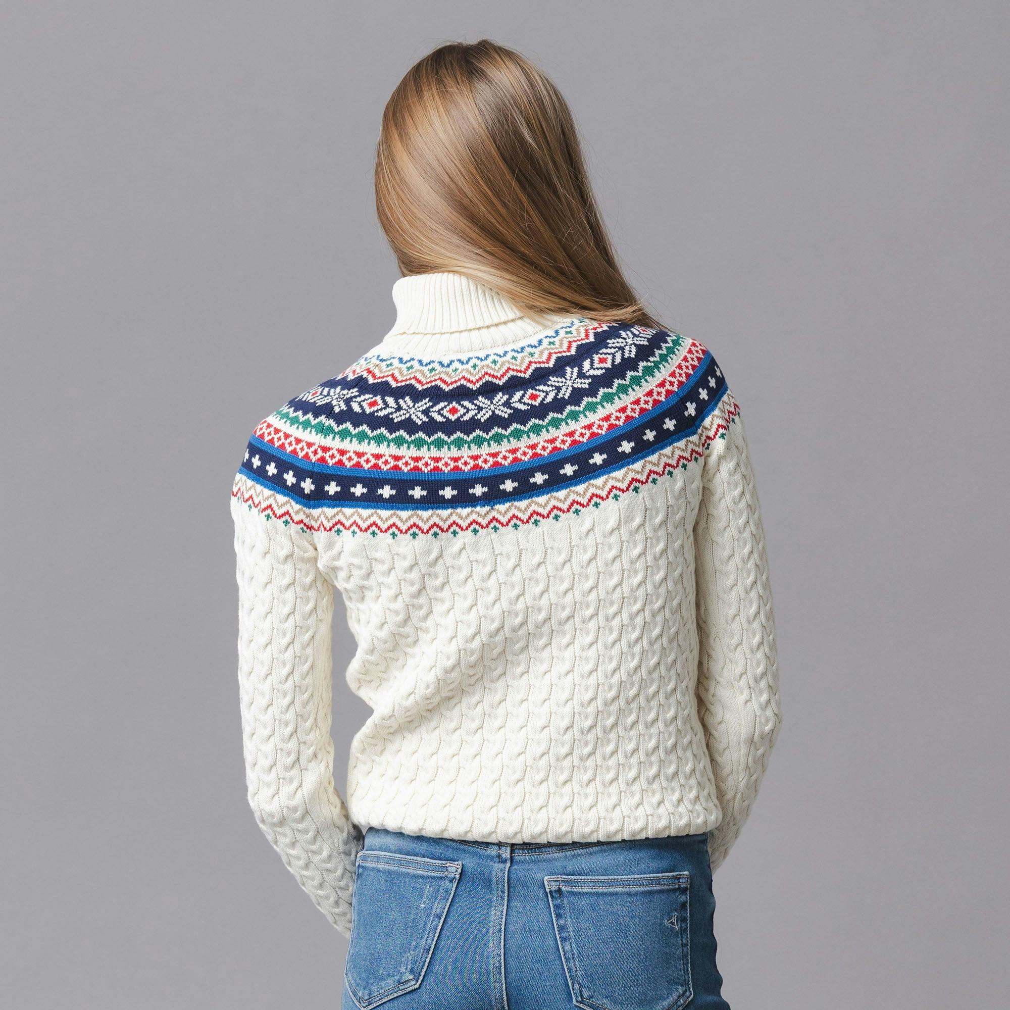 Organic Fair Isle Cable Sweater