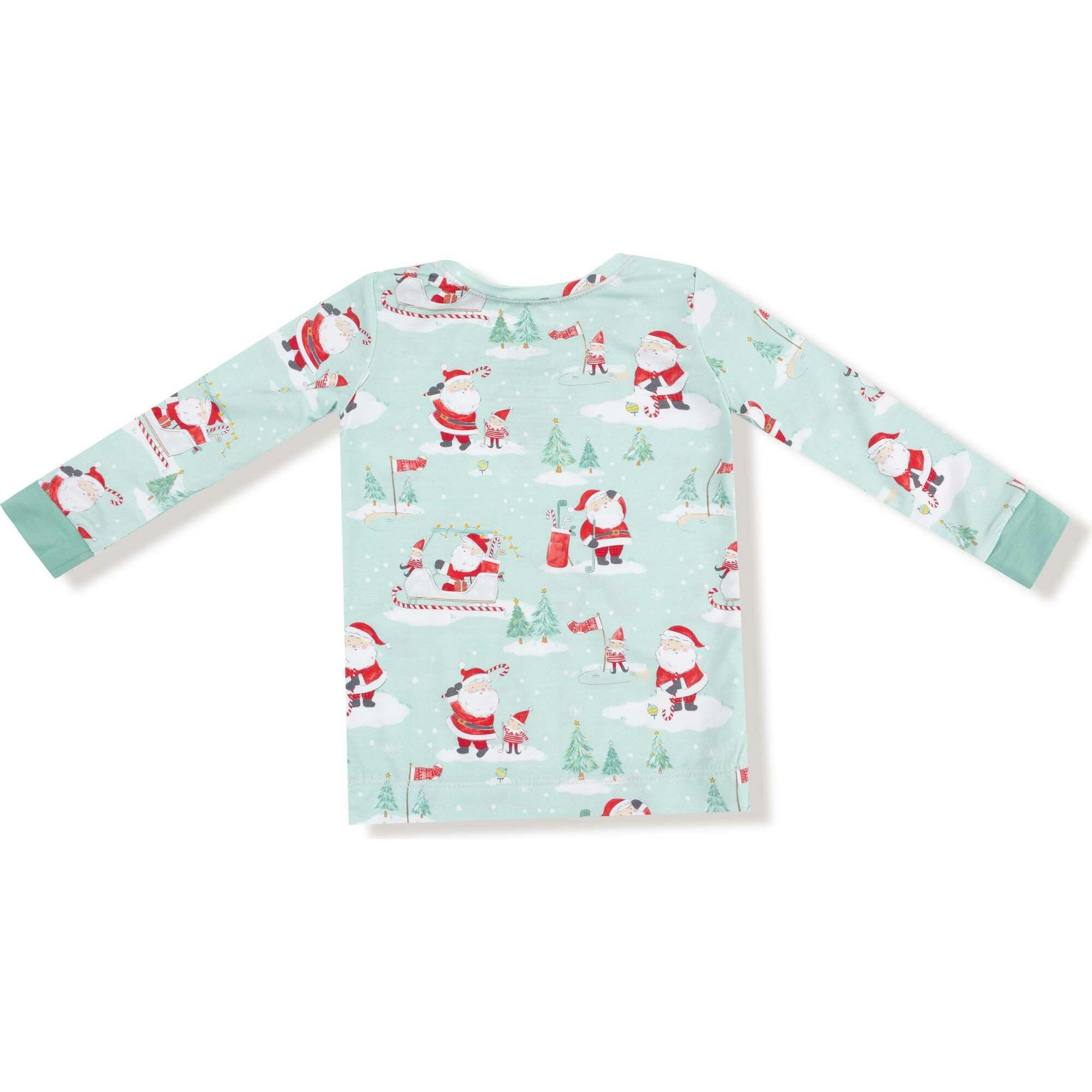 Golfing Santa and Elves - Long Sleeve Loungewear Set