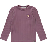 Floral Patch Ribbed Long Sleeve T-Shirt