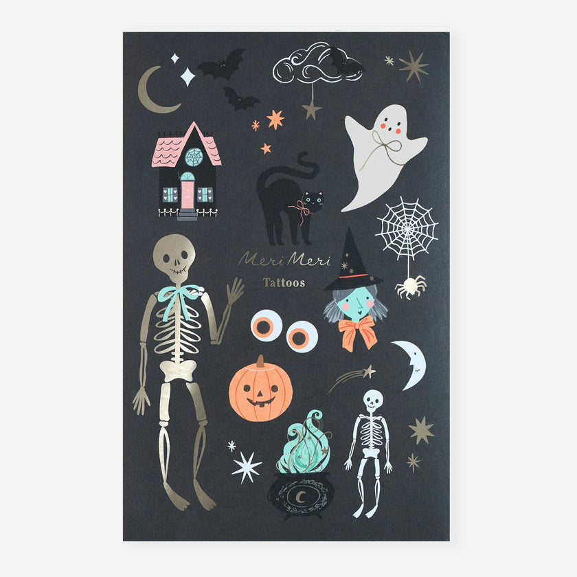 Halloween Icons Temporary Tattoos