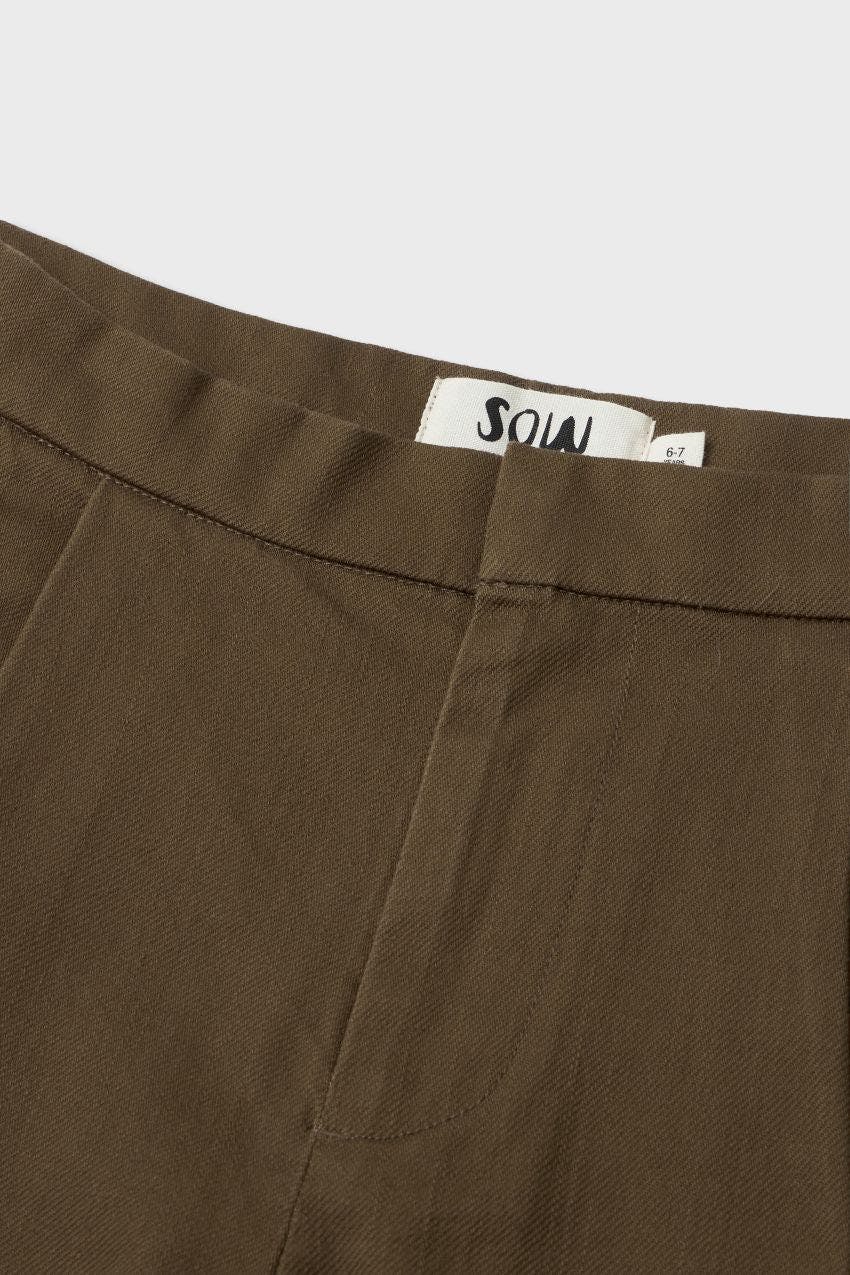 Organic Cotton Wide Leg Cargo Pant