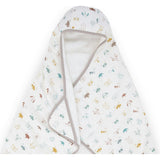 Toddler Hooded Towel - Animal Crowd