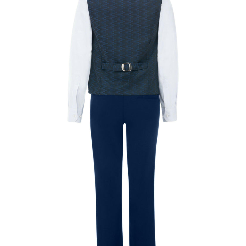 Blue Ezio Vest Outfit Set
