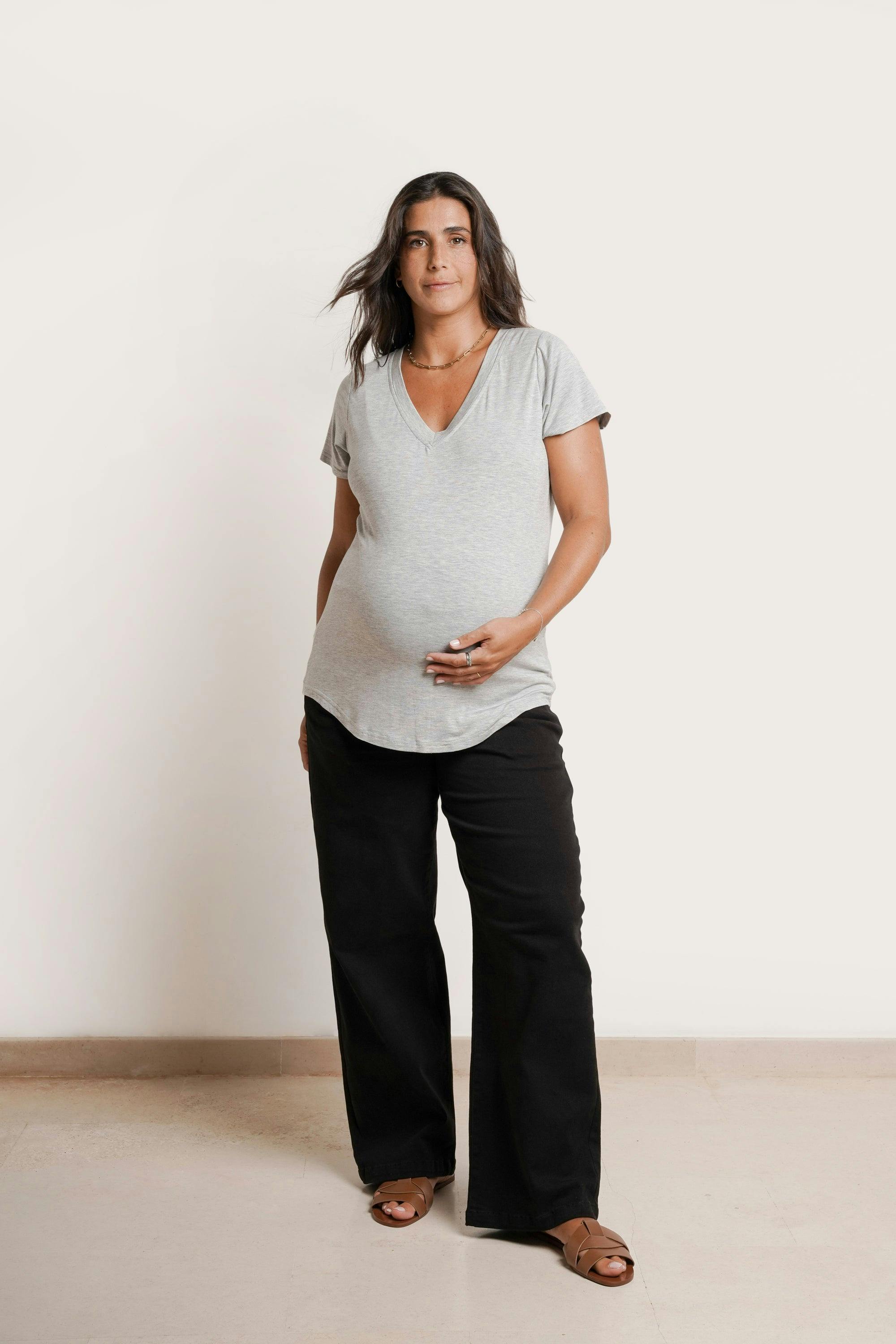 Slouch Under-Bump Relaxed Boyfriend Maternity Jeans